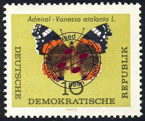 1004 papillons Amiral 10 Pf O