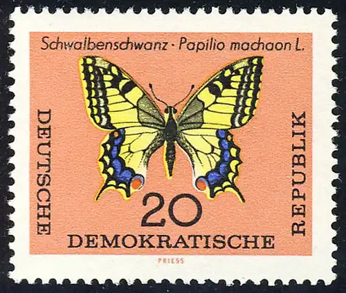 1006 papillons queue d'hirondelle 20 pf **