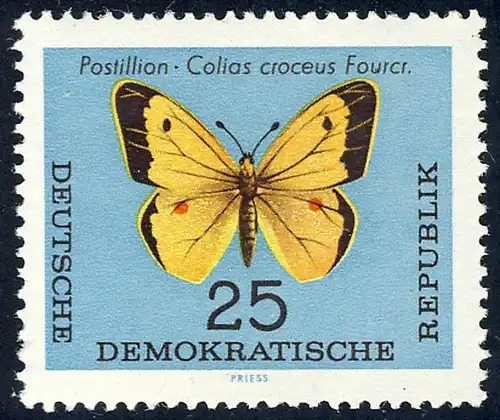1007 Schmetterlinge Postillion 25 Pf **