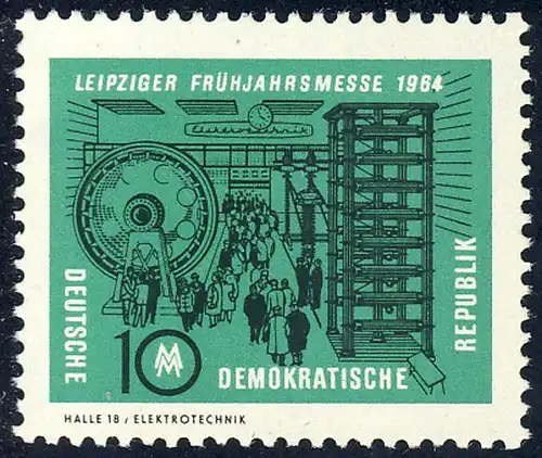 1012 Leipziger Printemps Foire Bräunigkes Hof 10 Pf **