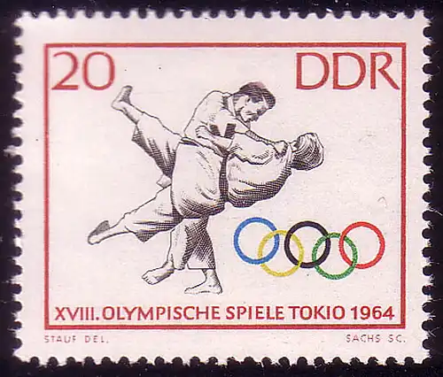 1035 Olympische Sommerspiele Judo 20 Pf **