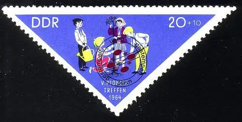 1046 Pioniertreffen 20+10 Pf, gestempelt O