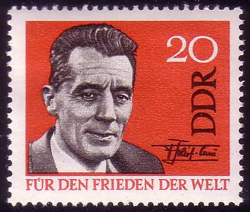 1049 Für den Weltfrieden Joliot-Curie 20 Pf **