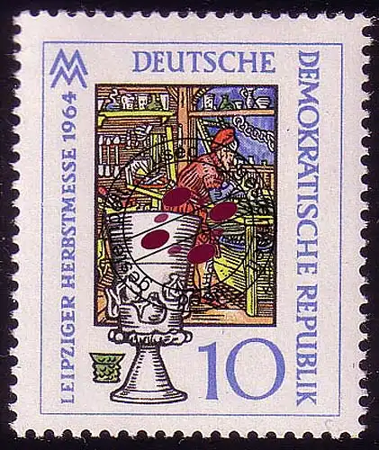 1052 Leipziger Messe d'automne 10 Pf O
