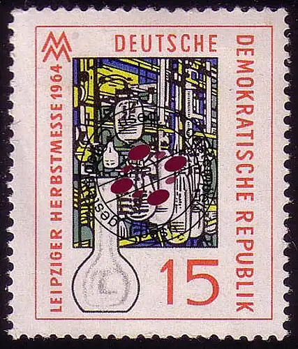 1053 Leipziger Herbstmesse 15 Pf O gestempelt