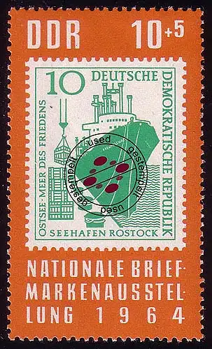 1056 Briefmarkenausstellung Berlin 10+5 Pf O