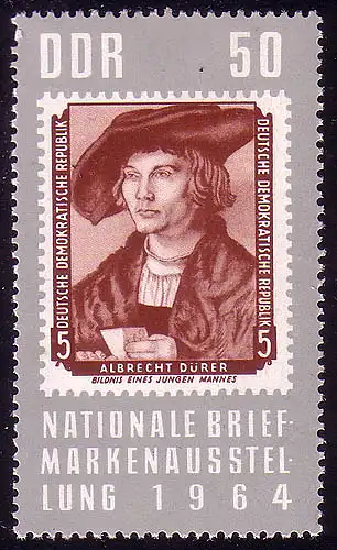 1058  Briefmarkenausstellung Berlin 50 Pf, postfrisch **