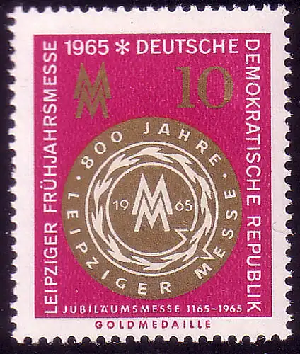 1090 Leipziger Frühjahrsmesse 10 Pf ** postfrisch