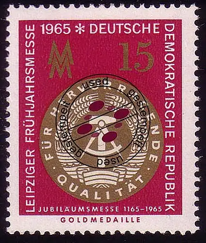 1091 Leipziger Printemps 15 Pf O Tamponné