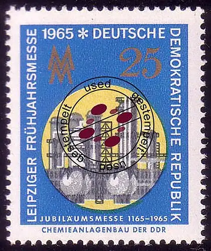 1092 Leipziger Printemps 25 Pf O Tamponné