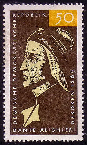 1097 Dante Alighieri 50 Pf, postfrisch **