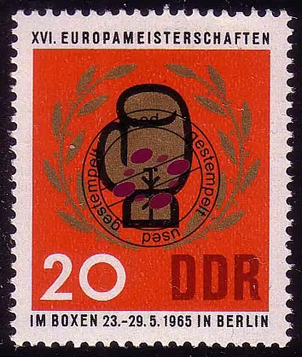 1101 Boxen-EM 20 Pf O Tamponné