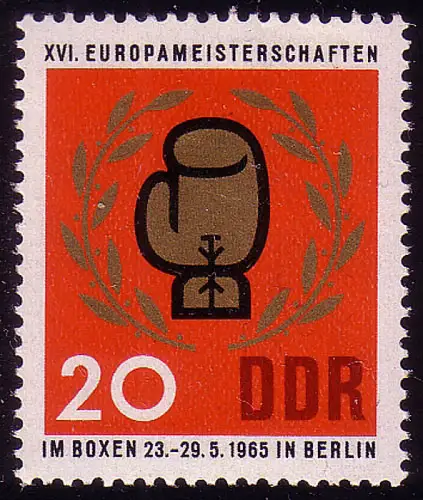 1101 Boxen-EM 20 Pf, postfrisch **