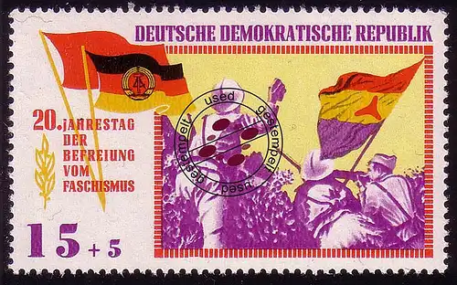 1104 Libération du fascisme 15+5 Pf O Tamponné