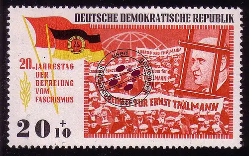 1105 Libération du fascisme 20+10 Pf O Tamponné