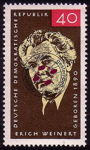 1124 Erich Weinert 40 Pf O gestempelt