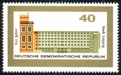 1128 800 ans Leipzig Oper/Post 40 Pf **