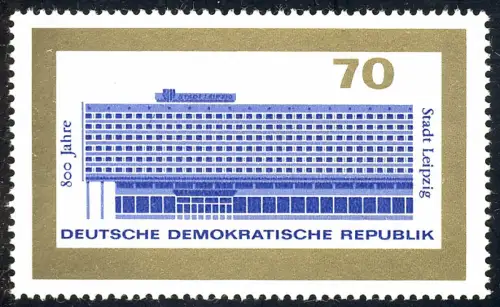 1129 800 ans Leipzig Hotel 70 Pf **