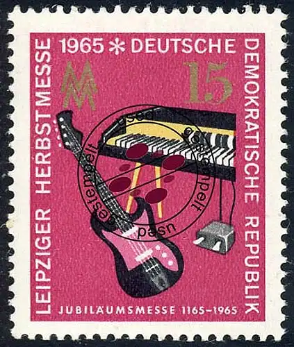 1131 Leipziger Automne Foire Instruments de musique 15 Pf O