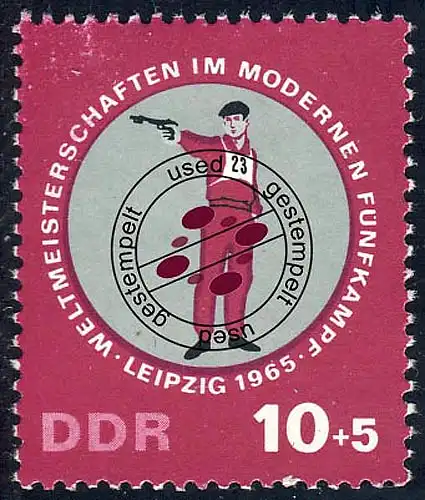 1135 Coupe du Monde à cinq combats 10+5 Pf O Tamponné