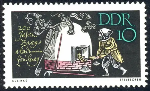 1142 Bergakademie Freiberg Treibofen 10 Pf **