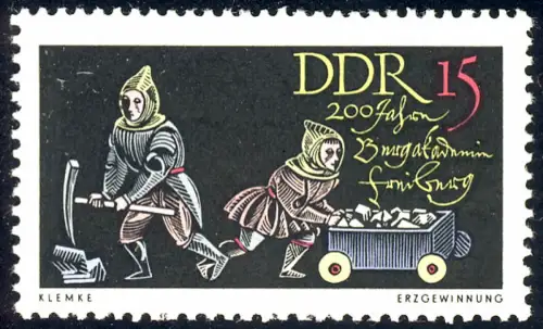 1143 Academie de montagne de Freiberg Extraction de minerai 15 Pf **