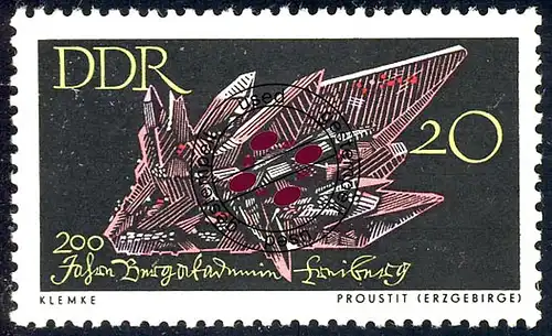 1144 Bergakademie Freiberg Proustit-Erz 20 Pf O gestempelt