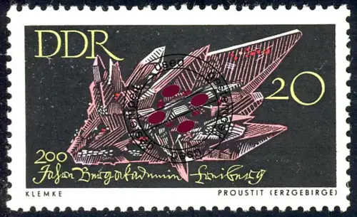 1144 Bergakademie Freiberg Proustit-Erz 20 Pf O gestempelt