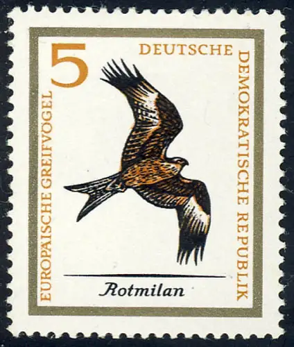1147 Europ. Greifvögel Rotmilan 5 Pf **