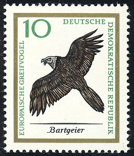1148 Europ. Greifvögel Bart-/Lämmergeier 10 Pf **