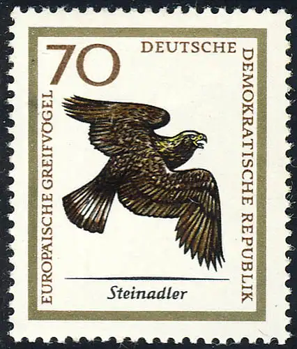 1152 Europ. Greifvögel Steinadler 70 Pf **