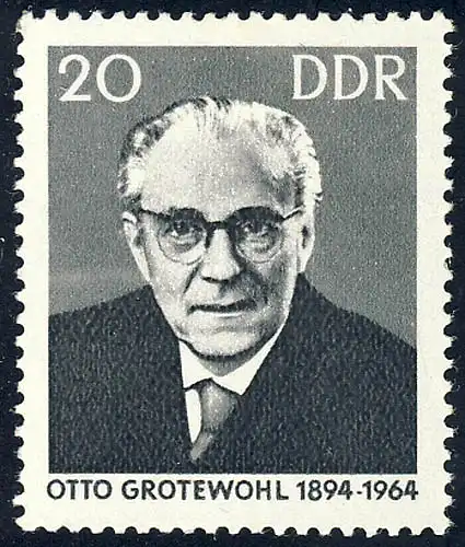 1153 Otto Grotewohl 20 Pf ** postfrisch