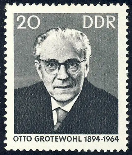 1153 Otto Grotewohl 20 Pf, postfrisch **