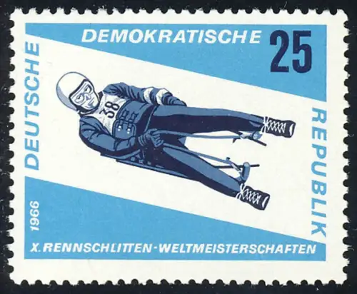 1158 Rennodel-WM Hommes-Empilleur 25 Pf **