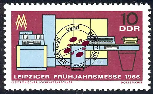 1159 Leipziger Printemps 10 Pf O Tamponné