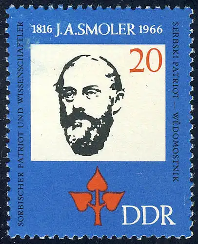 1165 Jan Arnost Smoler 20 Pf ** postfrisch