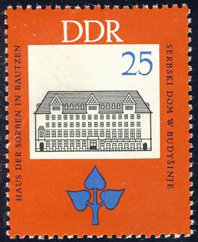 1166 Jan Arnost Smoler 25 Pf ** post-fraîchissement