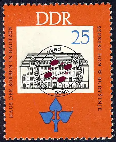 1166 Jan Arnost Smoler 25 Pf O Tamponné