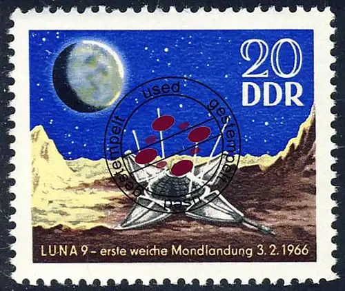 1168 atterrissage lunaire Luna 9 20 Pf O