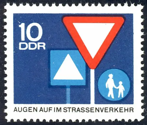 1169 Sicherheit im Straßenverkehr 10 Pf ** postfrisch