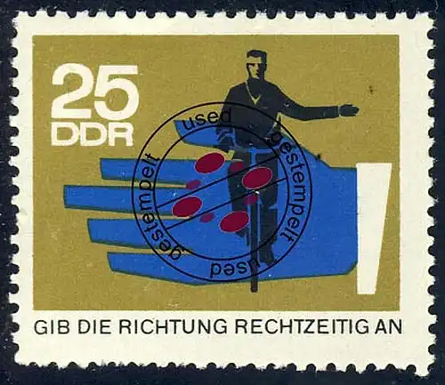 1171 Sécurité routière 25 Pf O Tamponné