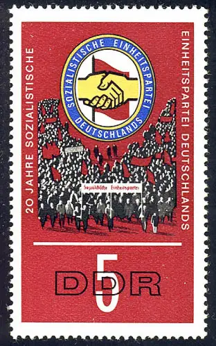 1173 20 Jahre SED 5 Pf ** postfrisch