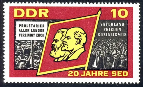 1174 20 ans SED 10 Pf ** post-fraîchissement