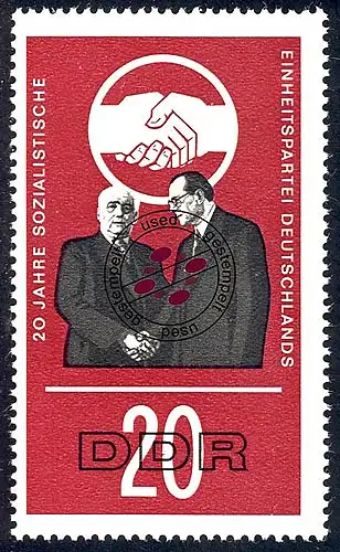 1176 20 Jahre SED 20 Pf O gestempelt