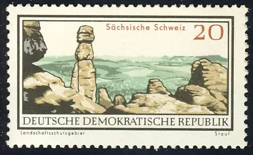 1181 Landschaftsschutzgebiete Sächs. Schweiz 20 Pf **