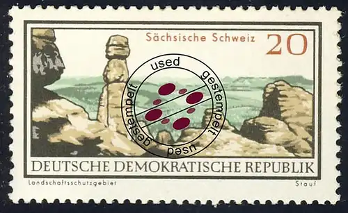 1181 Zones protégées du paysage Sächs. Suisse 20 Pf O