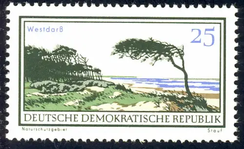 1182 Zones protégées de l'ouest de la Darß 25 Pf