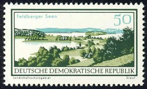 1184 Landschaftsschutzgebiete Feldberger Seen 50 Pf **