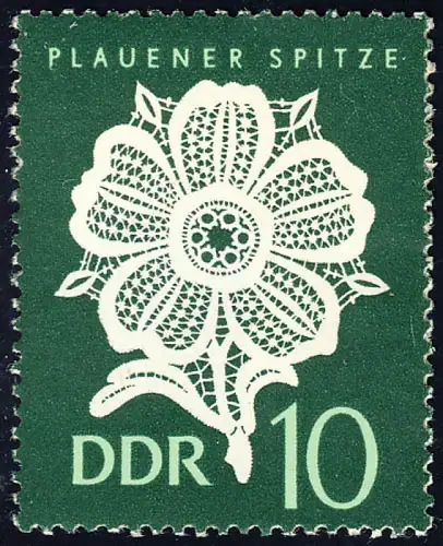 1185 Plauerer Dentelle 10 Pf ** post-fraîchissement