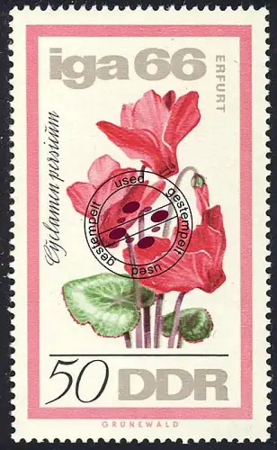 1192 IGA Persisches Alpenveilchen 50 Pf O gestempelt